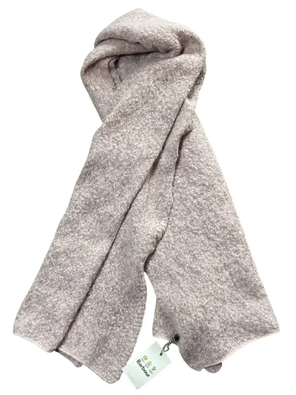 Barbour NWT Plain Boucle Scarf Pink Women’s